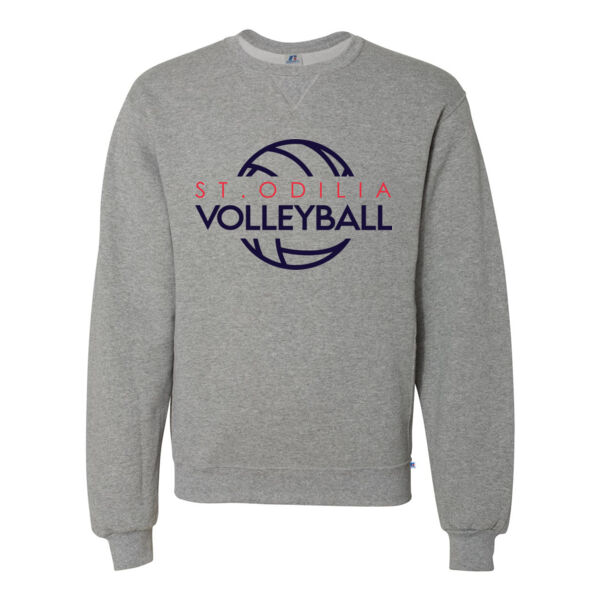 ADULT Russell Athletic DriPower Crewneck Sweatshirt - Printed Logo Thumbnail