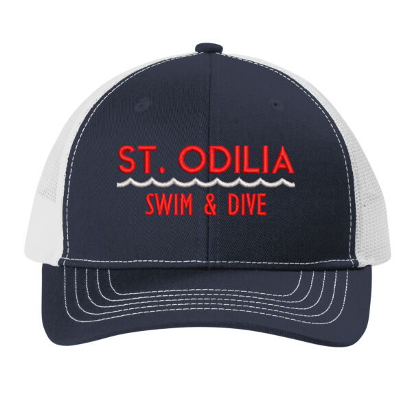 YOUTH Port Authority Youth Snapback Trucker Cap - Embroidered Logo Thumbnail