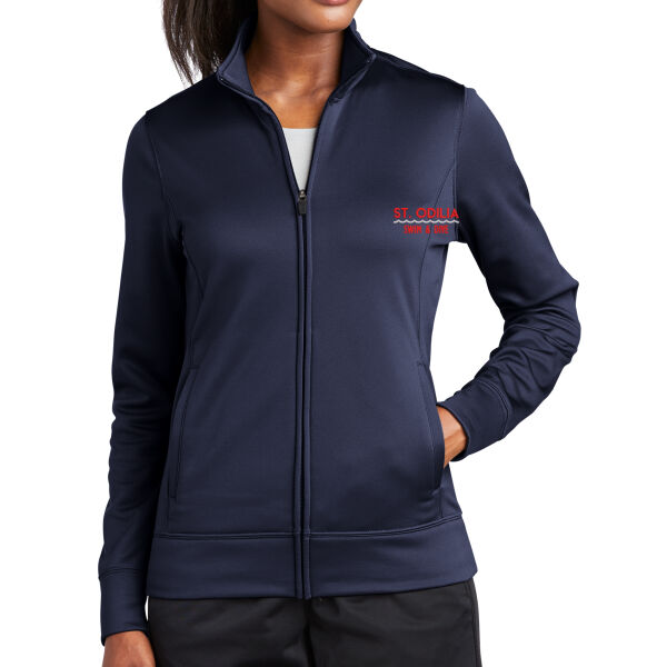 Sport-Tek Ladies Sport Wick Fleece Full-Zip Jacket - Embroidered Logo Thumbnail
