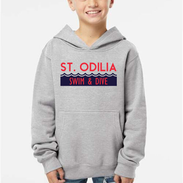 Youth Midweight Hooded Sweatshirt - Screen Print Logo Thumbnail