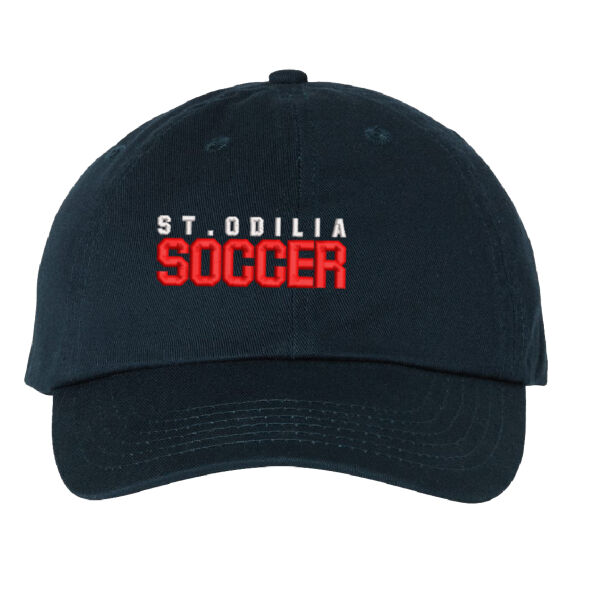 Valucap - Adult Bio-Washed Dad's Cap - Embroidered Logo Thumbnail