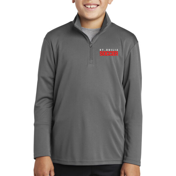 Sport-Tek Youth PosiCharge Competitor 1/4-Zip Pullover  - Embroidered Logo Thumbnail