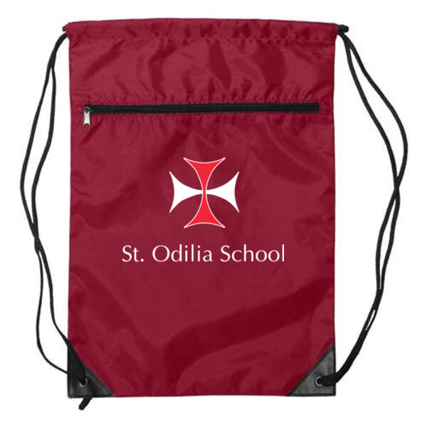 Liberty Bags - Zippered Drawstring Backpack - Printed Logo Thumbnail