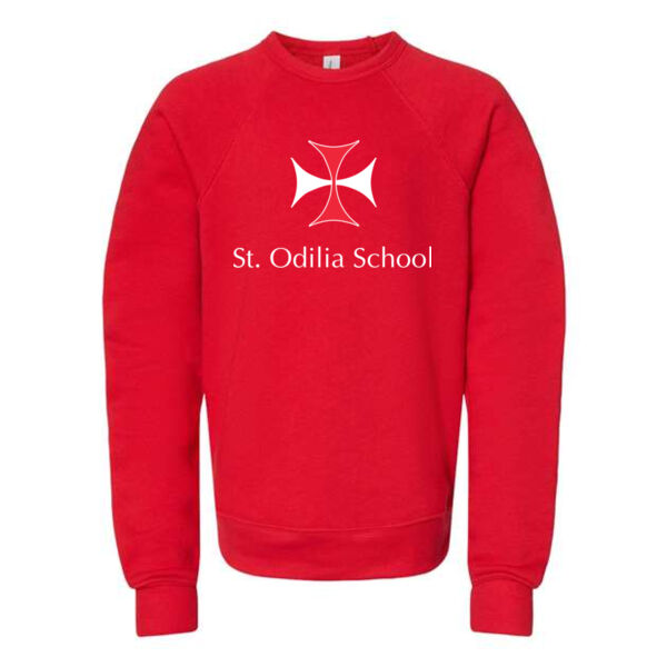 Bella+Canvas - Youth Sponge Fleece Crewneck Sweatshirt - Printed Logo Thumbnail