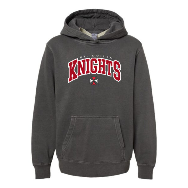 Independent Trading Co. - Youth Midweight Pigment-Dyed Hooded Sweatshirt - Applique Logo ** Add Name for $5! ** Thumbnail