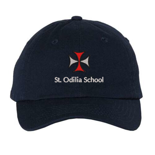 Small-Fit Bio-Washed Dad's Cap - Embroidered Logo Thumbnail