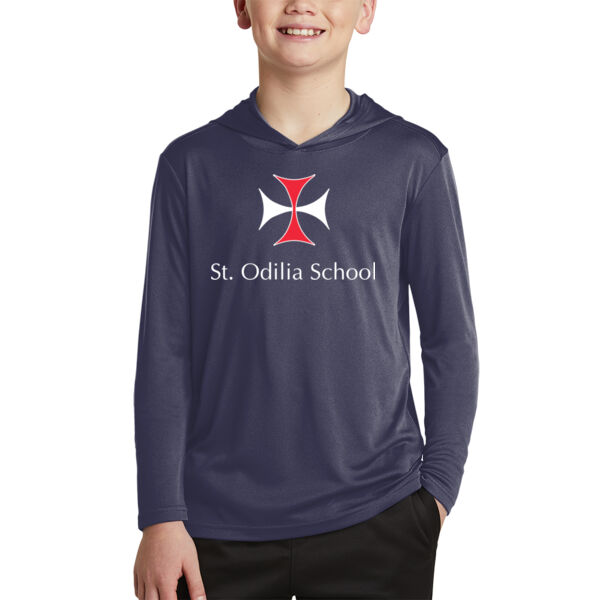 Sport-Tek Youth PosiCharge Competitor Hooded Pullover - Printed Logo Thumbnail