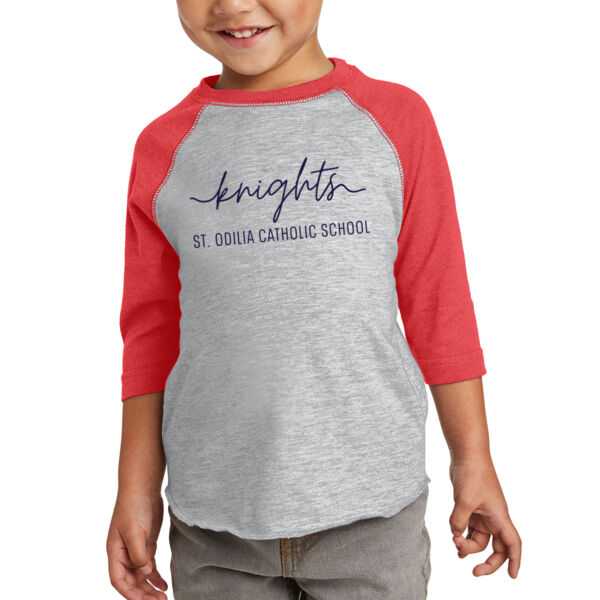 Rabbit Skins™ Toddler Baseball Fine Jersey Tee - Printed Logo Thumbnail