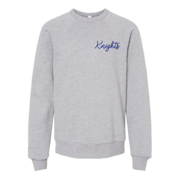BELLA + CANVAS - Youth Sponge Fleece Crewneck Sweatshirt - Embroidered Logo Thumbnail