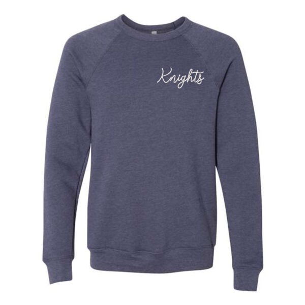 BELLA + CANVAS - Sponge Fleece Raglan Crewneck Sweatshirt - Embroidered Logo Thumbnail