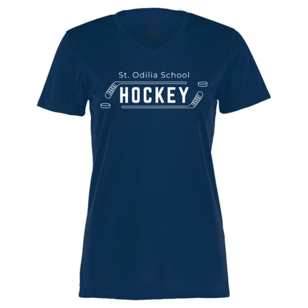 Holloway Womens Momentum V Neck T Shirt - Printed Logo Thumbnail