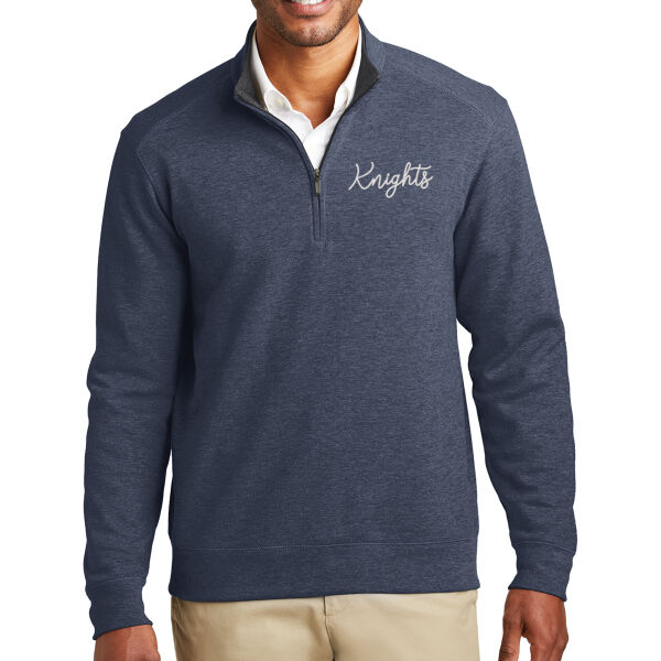 **CLOSEOUT ITEM** Interlock 1/4 Zip - Embroidered Logo Thumbnail
