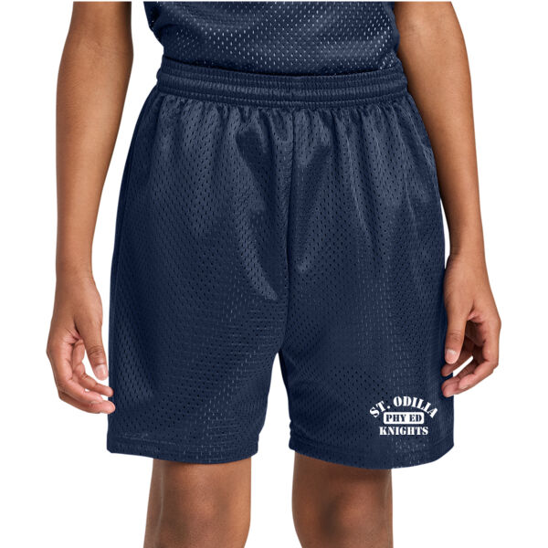YOUTH SIZES - A4 Youth Sprint 6" Mesh Short - Printed Logo Thumbnail