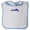 Infant Contrast Trim Terry Bib Thumbnail