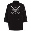Ten Pearl Button Black Chef Coat Thumbnail