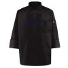 Black Knot Button Chef Coat Thumbnail